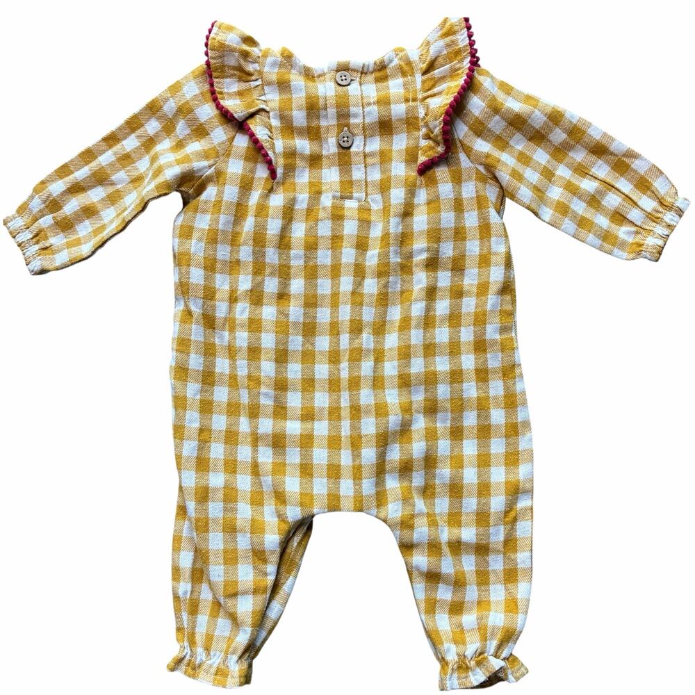 Mud Pie Thanksgiving Checkered coverall - Picture 4 of 6
